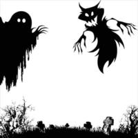 Horror and Devil Background vector