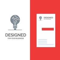 Concept Copycat Fail Fake Idea Grey Logo Design and Business Card Template vector