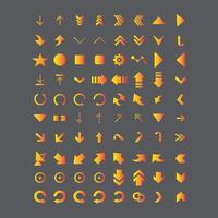 Arrow icon. Arrow vector collection. Arrow. Cursor. Modern simple arrows. Vector illustration