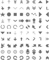 Arrow icon. Arrow vector collection. Arrow. Cursor. Modern simple arrows. Vector illustration