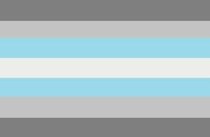 Demiboy stripes art painting, demiboys symbol, concept for celebrations of LGBTQ in pride month around the world. photo