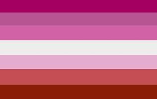 LESBIAN stripes art painting, lesbians symbol, concept for celebrations of LGBT in pride month around the world. photo