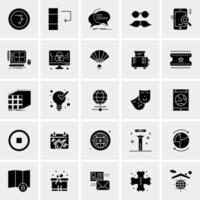 25 iconos de negocios universales vector ilustración de icono creativo para usar en proyectos relacionados con la web y dispositivos móviles