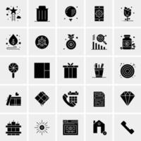 25 iconos de negocios universales vector ilustración de icono creativo para usar en proyectos relacionados con la web y dispositivos móviles