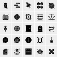 25 iconos de negocios universales vector ilustración de icono creativo para usar en proyectos relacionados con la web y dispositivos móviles