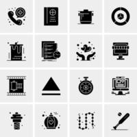 16 Universal Business Icons Vector Creative Icon Illustration to use in web and Mobile Related project