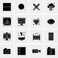 16 Business Universal Icons Vector Creative Icon Illustration to use in web and Mobile Related project