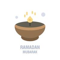 Ramadan icons Muslim islam prayer and ramadan kareem thin line icons set Modern flat style symbols isolated on white for infographics or web use vector