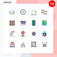 16 Creative Icons Modern Signs and Symbols of video filam finance scientific research science lab Editable Pack of Creative Vector Design Elements