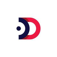 Letter D logo icon design template vector