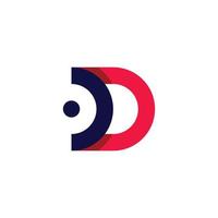 Letter D logo icon design template vector