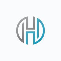 Letter H logo vector template element