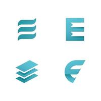 E Logo Design and template. Creative E icon initials based Letters in vector. vector