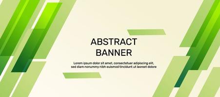 green abstract banner vector