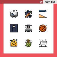 9 Creative Icons Modern Signs and Symbols of development person vegetable men human Editable Vector Design Elements