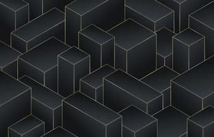 3D Black Abstract Background vector