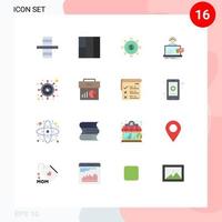 16 Creative Icons Modern Signs and Symbols of vision eye cash business service Editable Pack of Creative Vector Design Elements