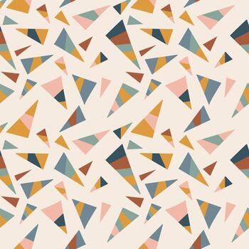 Abstract triangle pattern art background vector