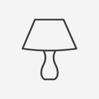 light, furniture, lamp isolated icon vector symbol sign