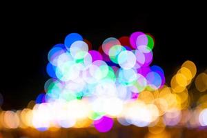 Colorful bokeh abstract background. Noise and gain. Motion blur. photo