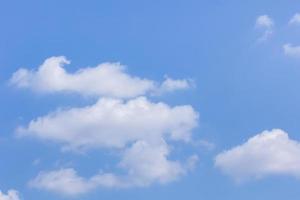 Sky and clouds with soft light from the sun photo