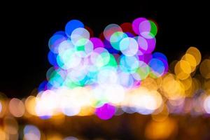 Colorful bokeh abstract background. Noise and gain. Motion blur. photo