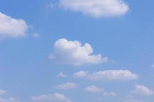 Sky and clouds with soft light from the sun photo