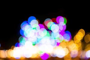 Colorful bokeh abstract background. Noise and gain. Motion blur. photo