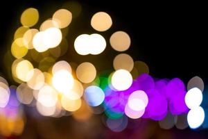 Colorful bokeh abstract background. Noise and gain. Motion blur. photo