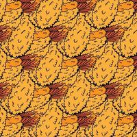 Spicy Shrimp tempura pattern, food vector