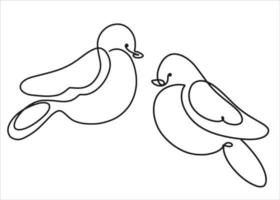 Line art bullfinch for print design. Abstract nature background. Sketch out the outline drawing. Bird illustration. Line art. vector