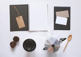 Stationery and business branding mock up set, modern style photo