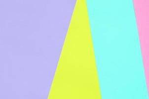 Texture background of fashion pastel colors. Pink, violet, yellow and blue geometric pattern papers. minimal abstract photo