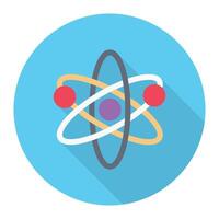 science atom vector illustration on a background.Premium quality symbols.vector icons for concept and graphic design.