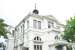 Solo, Indonesia, 2022 - classic building, white colonial style old building design in Indonesia photo