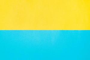 Textured paper background, top view. Yellow-blue colored backdrop. Two horizontal backgrounds photo