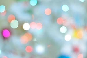 blue christmas bokeh photo