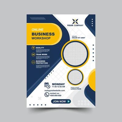 Workshop Flyer Vector Art, Icons, and Graphics for Free Download