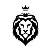 Lion head logo design vector