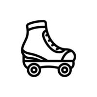 Rollerblade icon. Roller skates symbol for relaxing. Roller skates icon design Suitable for website, mobile app and freelancer needs. isolated icon illustration on white background vector