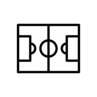 Soccer Field outline icon. Sports strategy symbol. Football field icon design suitable for mobile app, website and designer need. Vector isolated illustration on white background
