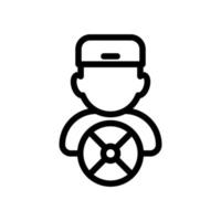 Driver icon. Driver profession symbol. Driver icon design Suitable for website, mobile app and freelance needs. isolated icon illustration on white background vector