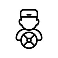 Driver icon. Driver profession symbol. Driver icon design Suitable for website, mobile app and freelance needs. isolated icon illustration on white background vector