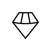 Gemstone outline icon. Gemstone luxury symbol. Gemstone icon design is suitable for mobile apps, websites and designer needs. Vector isolated illustration on white background