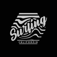 tipografía de ilustración de california. perfecto para el diseño de camisetas vector