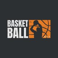 Basketball vector illustration and typography, perfect for t-shirts, hoodies, prints etc.