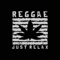 tipografía de ilustración de reggae. perfecto para el diseño de camisetas vector