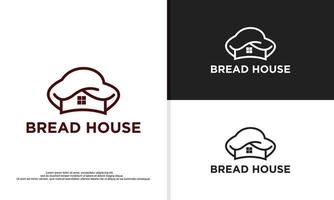 logo illustration vector graphic of chef hat combined with house, suitable for bakery companies, cook coaching, etc.