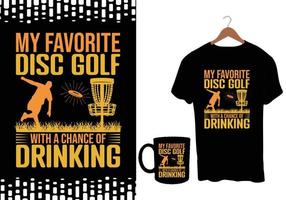 Disc golf vector tshirts design