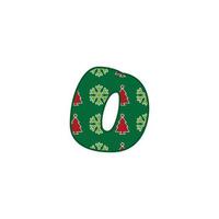 Initial Christmas Letter O Logo Designs. It will be suitable for which company or brand name start those letter. vector